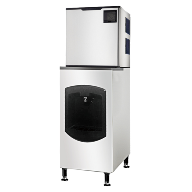 Distributeur et système de stockage de glaçons en dés refroidi par air EFI IM-350-ID 350 lb