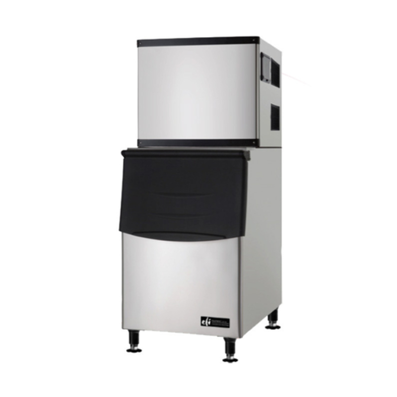 Machine à glaçons cubiques commerciale EFI IM-500 refroidie par air avec bac de 400 lb