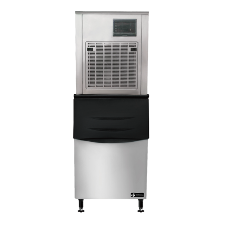 EFI IM-550-NUGGET Commercial 550 lb Air-Cooled Nugget Ice Machine with 276 lb Storage Bin