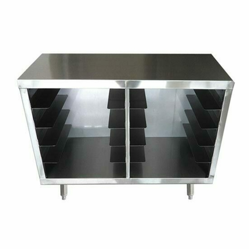 Armoire à vaisselle en acier inoxydable à façade ouverte EFI TDR2046 de 46 pouces