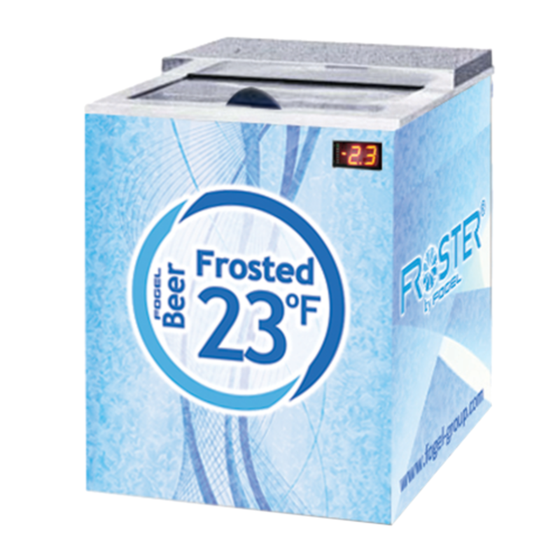 Refroidisseur de bouteilles sous comptoir Fogel FROSTER-B-25-HCB de 26 po, horizontal, à section unique