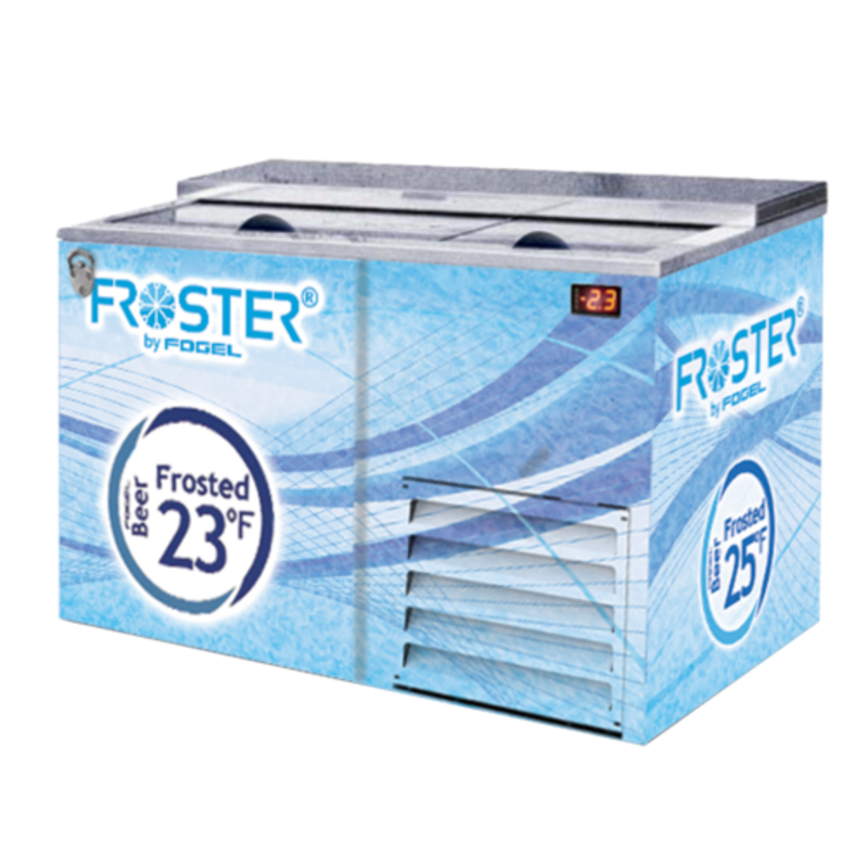 Fogel FROSTER-B-50-HCB Froster et refroidisseur de bouteilles sous comptoir à deux portes de 51,25 po