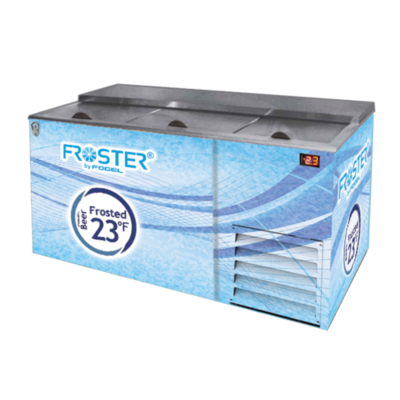 Réfrigérateur à bière commerciale et refroidisseur de bouteilles Fogel FROSTER-B-65-HC à 3 portes de 66,25 pouces