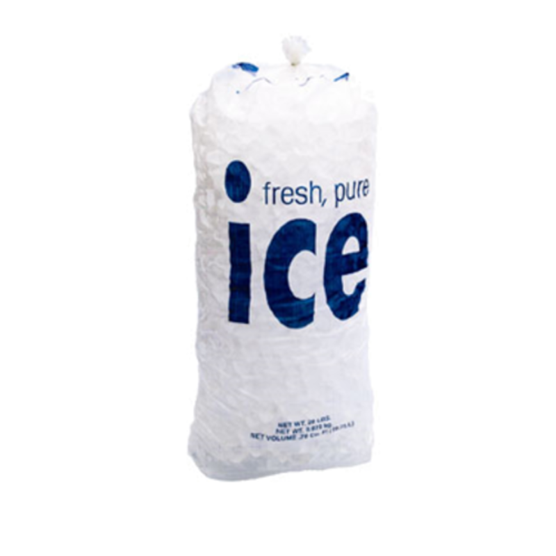 Sacs à glace Follett 00116434 en polyéthylène, 8 livres, avec patte, pour systèmes Ice Pro