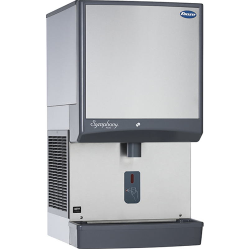 Distributeur de glaçons pépites à poser sans contact Follett Symphony Plus 25CI414A-SI - 193 kg