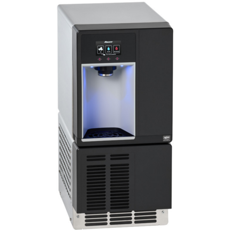 Follett Champion 7UD114A-HW-CL-ST-00 Distributeur de glaçons nuggets, d'eau et d'eau chaude sous comptoir, conforme ADA