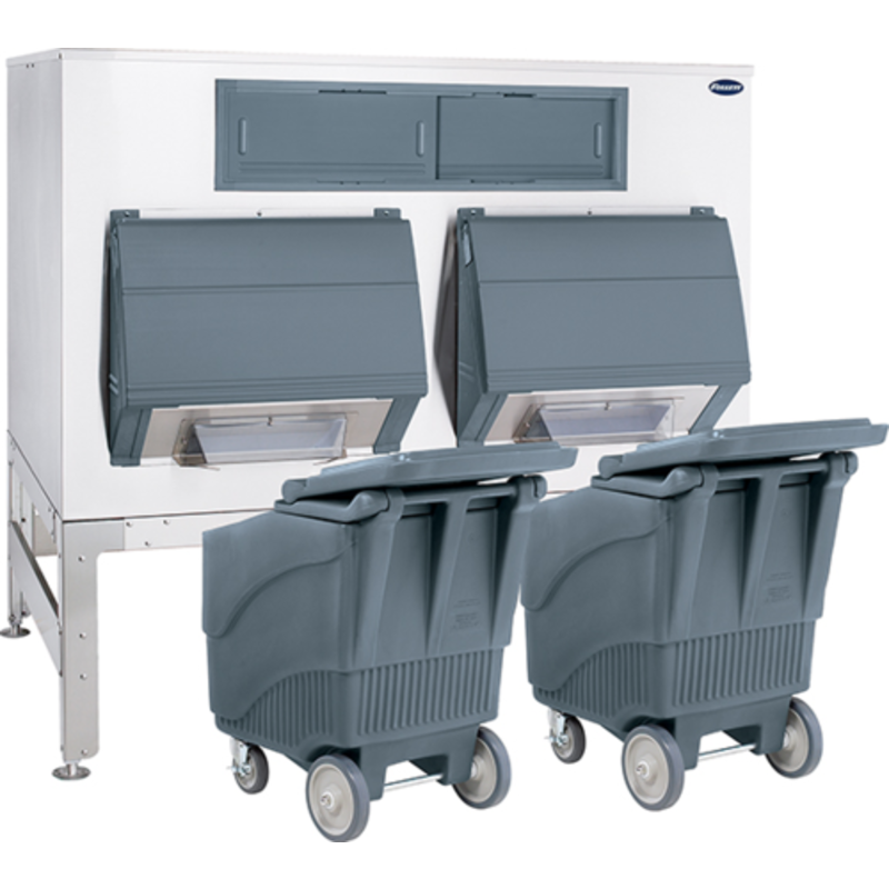 Follett DEV2250SG-72-ICS125L Ice-DevIce 2250 lb. Gravity Dispense Bin System with Carts