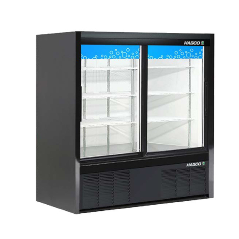 Habco ESM14SL48HC 47-Inch Sliding Glass Door Merchandiser Refrigerator