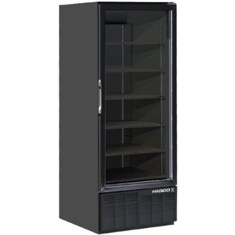 Habco ESM28HCTD-BLK 30.5-Inch Single Glass Door Refrigerated Merchandiser