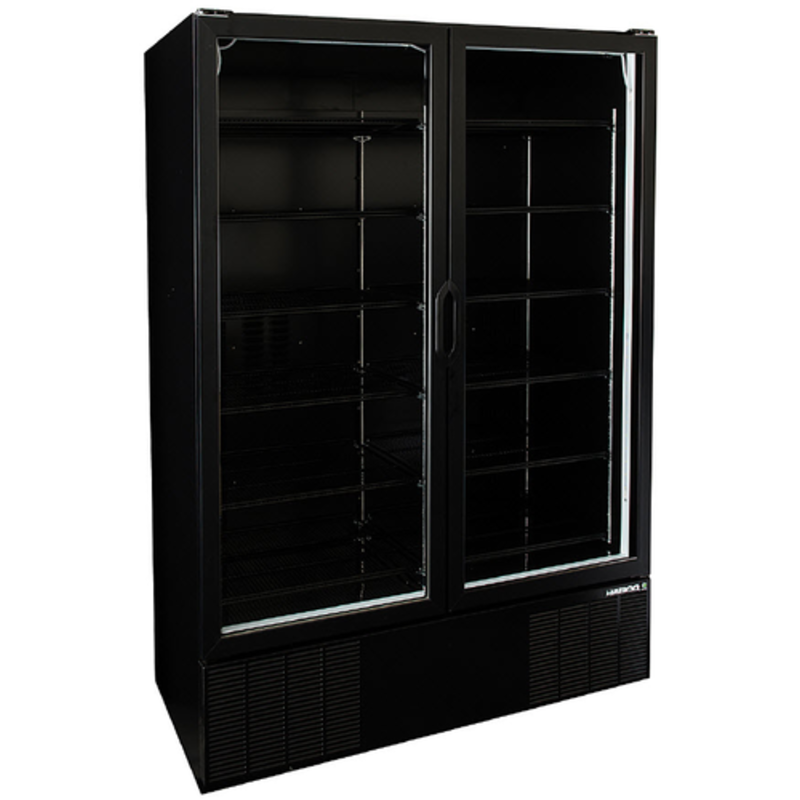 Habco ESM49HCBATD 54-Inch Two-Door Glass Merchandising Refrigerator