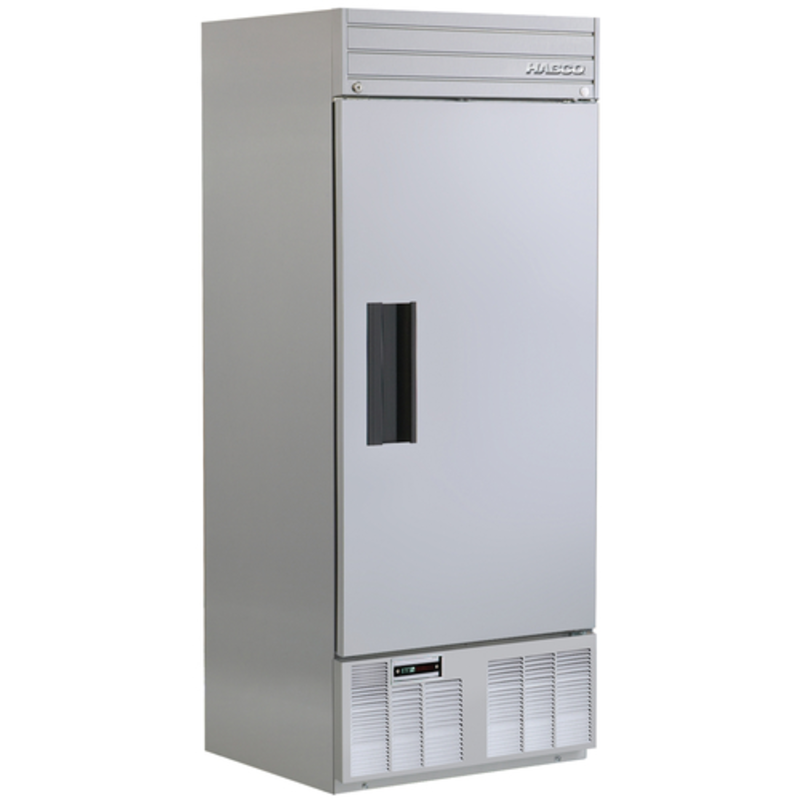 Réfrigérateur commercial vertical Habco SE28SXHC de 30,5 pouces à porte pleine simple