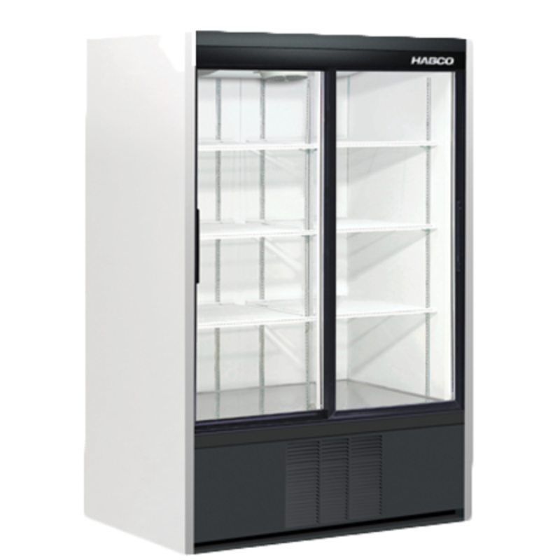 Habco SE40EHC 47.5-Inch Double Sliding Glass Door Display Refrigerator