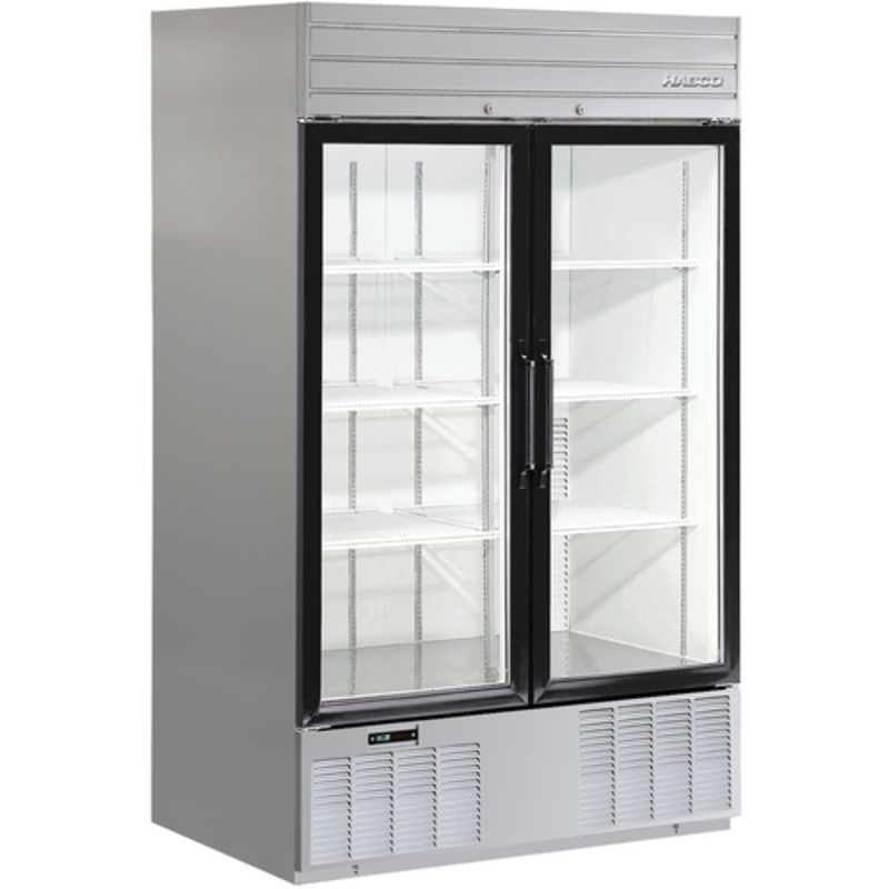 Habco SE46HCSAG 47.5-Inch Two-Door Glass Reach-In Merchandiser Refrigerator