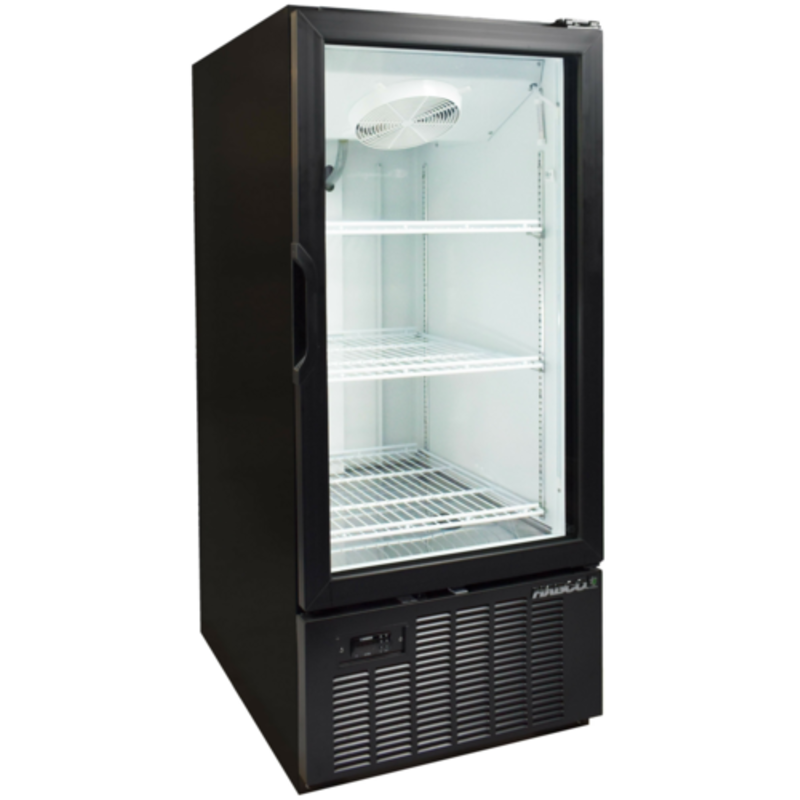 Congélateur de présentation Habco SF10HCBXM à porte vitrée simple de 24 pouces