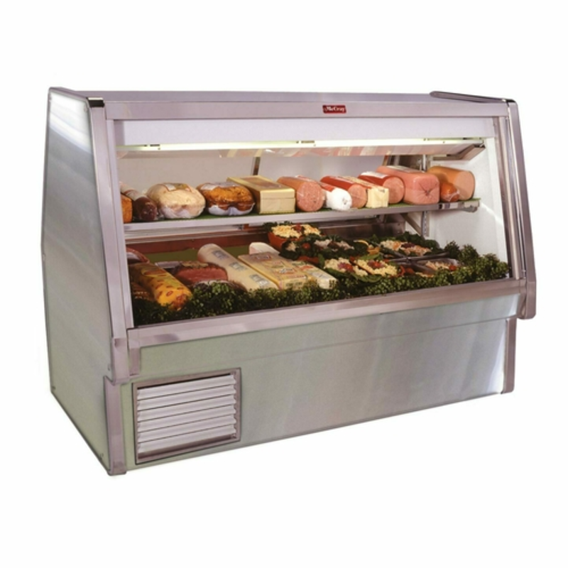 Howard-McCray SC-CDS34E-10-S-LED 124.5" Stainless Steel Double-Duty Refrigerated Deli Case