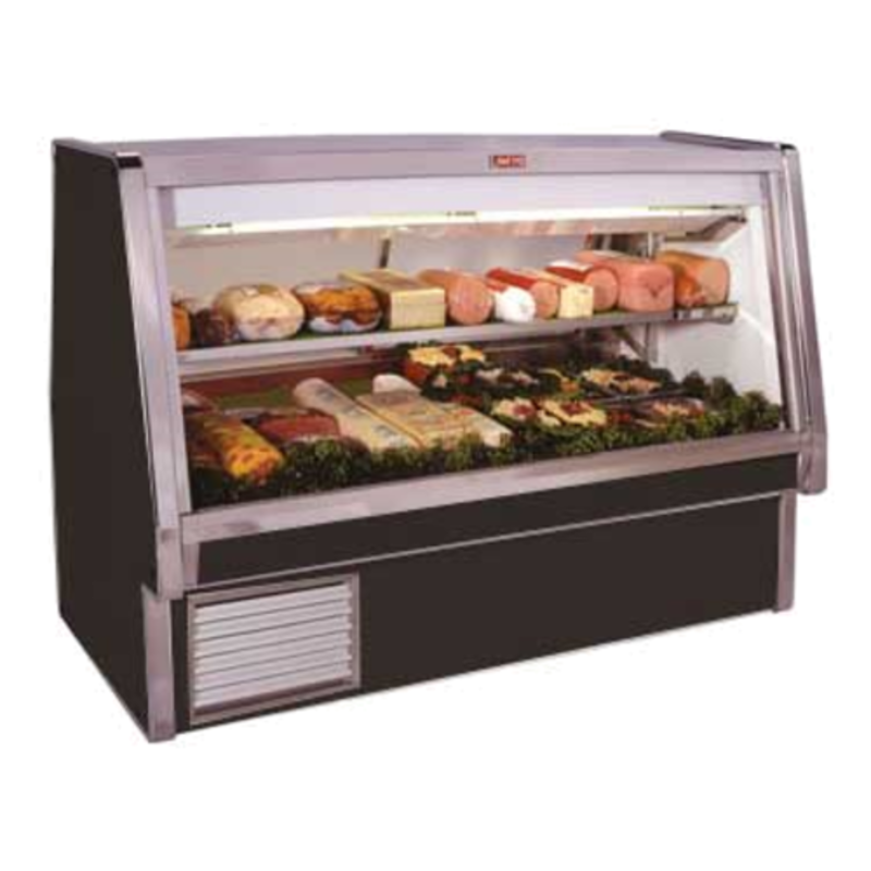Howard-McCray SC-CDS34E-12-BE-LED 148.5-Inch Double-Duty Refrigerated Deli Merchandiser, Black