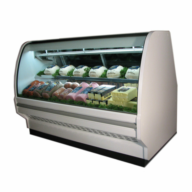 Vitrine réfrigérée de charcuterie à vitre bombée Howard-McCray de 75,5 po SC-CDS40E-6C-LED