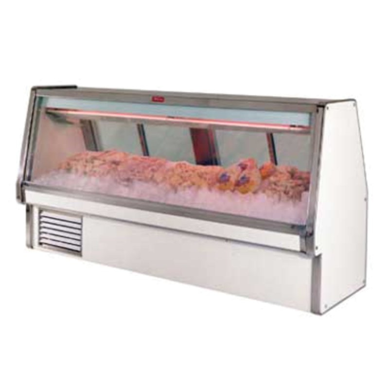 Howard-McCray SC-CFS34E-6-S-LED 76.5-Inch Stainless Steel Seafood and Poultry Display Case