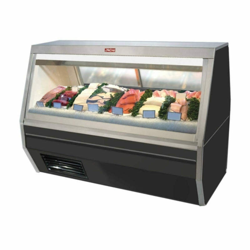 Howard-McCray SC-CFS35-8-BE-LED 95-Inch Fish and Poultry Display Refrigerator with Lower Storage