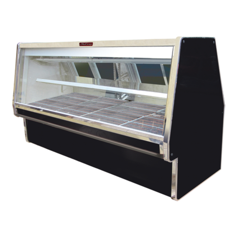 Howard-McCray SC-CMS34E-8-BE-LED 100.5-Inch Black Double-Duty Red Meat Service Case