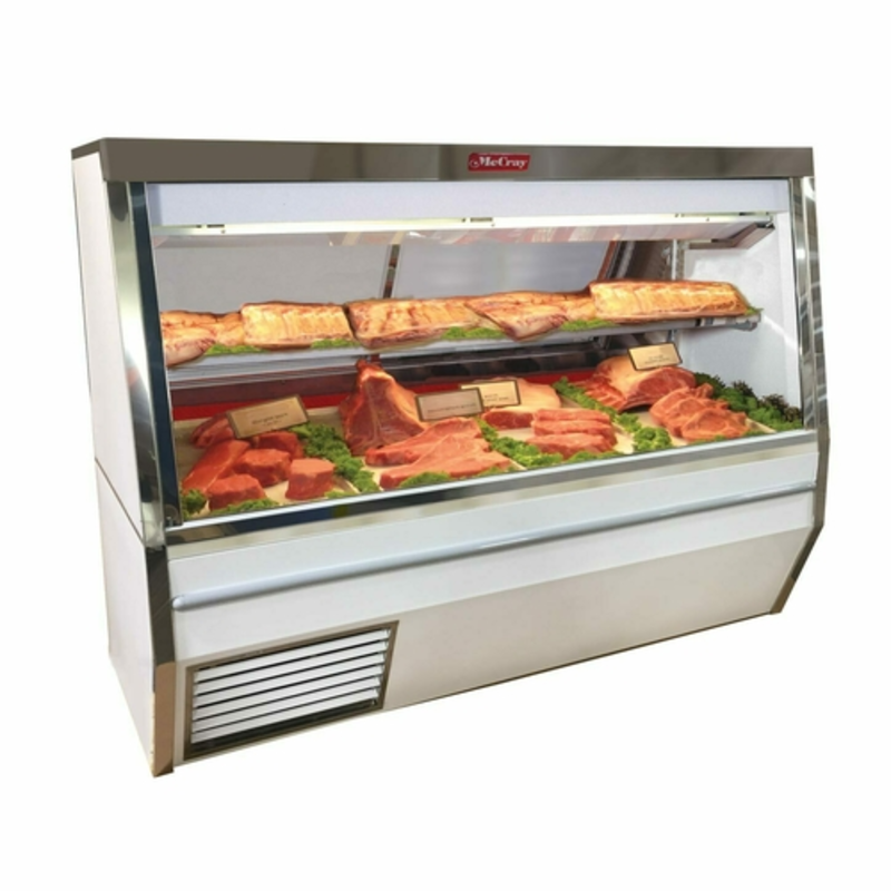 Howard-McCray SC-CMS34N-6-LED 72-Inch Double Duty Red Meat Deli Display Case