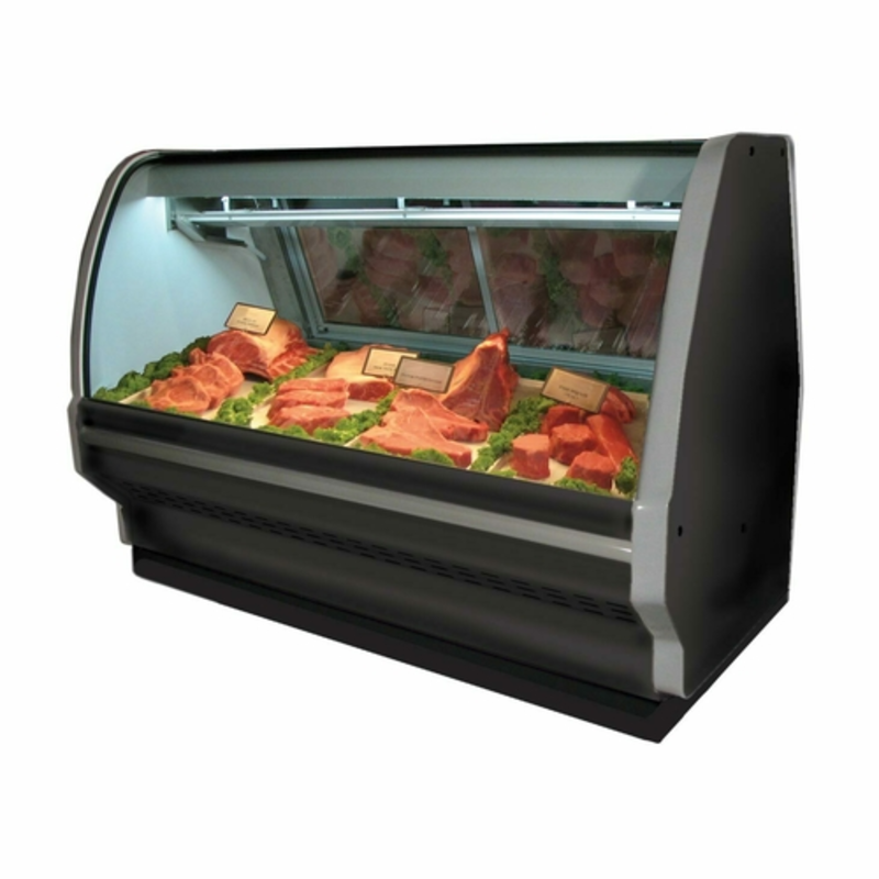 Howard-McCray SC-CMS40E-8C-BE-LED 99.5-Inch Curved Glass Red Meat Display Case