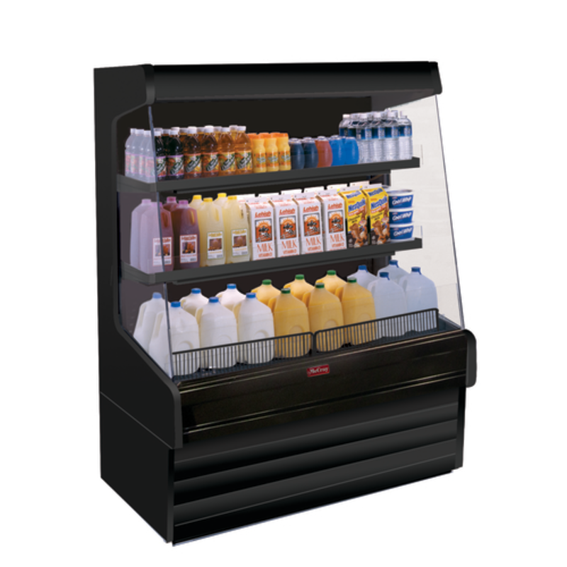 Howard-McCray 39 pouces noir pour produits laitiers ouverts SC-OD30E-3L-B-LED