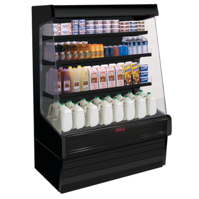 Howard-McCray SC-OD30E-4-SL-S Vitrine ouverte libre-service en acier inoxydable de 51 pouces