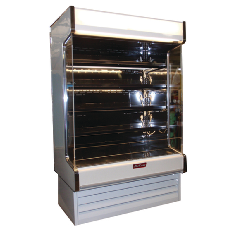 Howard-McCray SC-OD35E-5-B-LED-LC Vitrine réfrigérée ouverte autonome noire de 63 pouces pour produits laitiers
