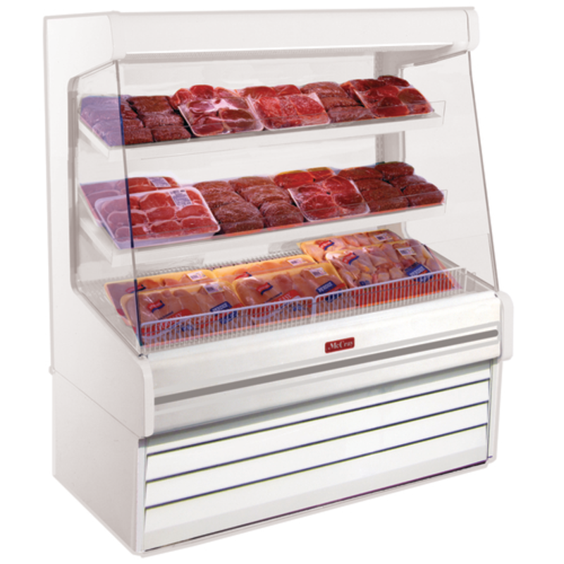 Vitrine Réfrigérée Ouverte Autonome à Viande Howard-McCray SC-OM30E-6L-LED de 75 Pouces avec Éclairage LED