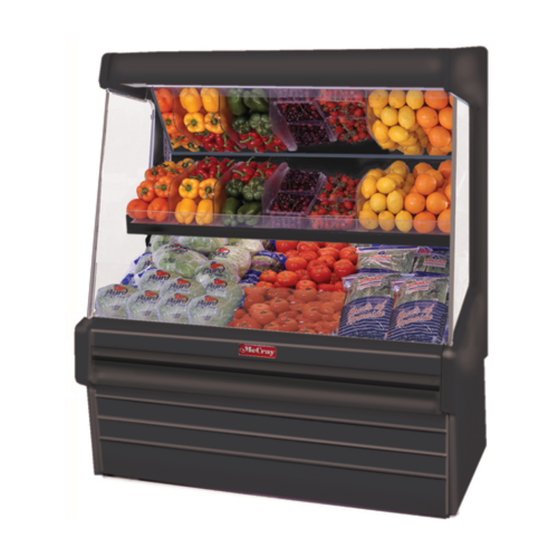Vitrine réfrigérée ouverte pour fruits et légumes Howard-McCray SC-OP30E-3L-B-LED, 99 cm, noire