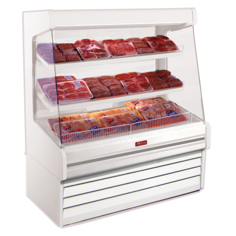 Vitrine réfrigérée murale ouverte Howard-McCray SC-OP30E-6L-LED 75 pouces pour fruits et légumes