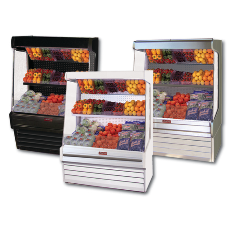 Vitrine de présentation ouverte pour produits frais Howard-McCray SC-OP30E-8-S-LED 99" - Acier inoxydable