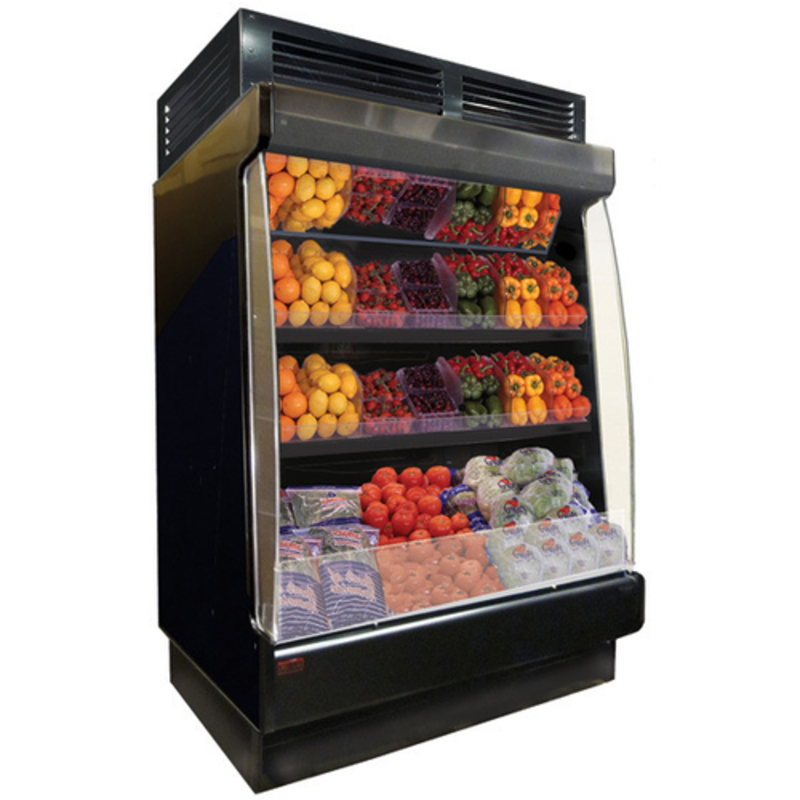 Howard-McCray SC-OP35E-4L-LB-B Présentoir réfrigéré ouvert pour produits frais, base basse, 130 cm