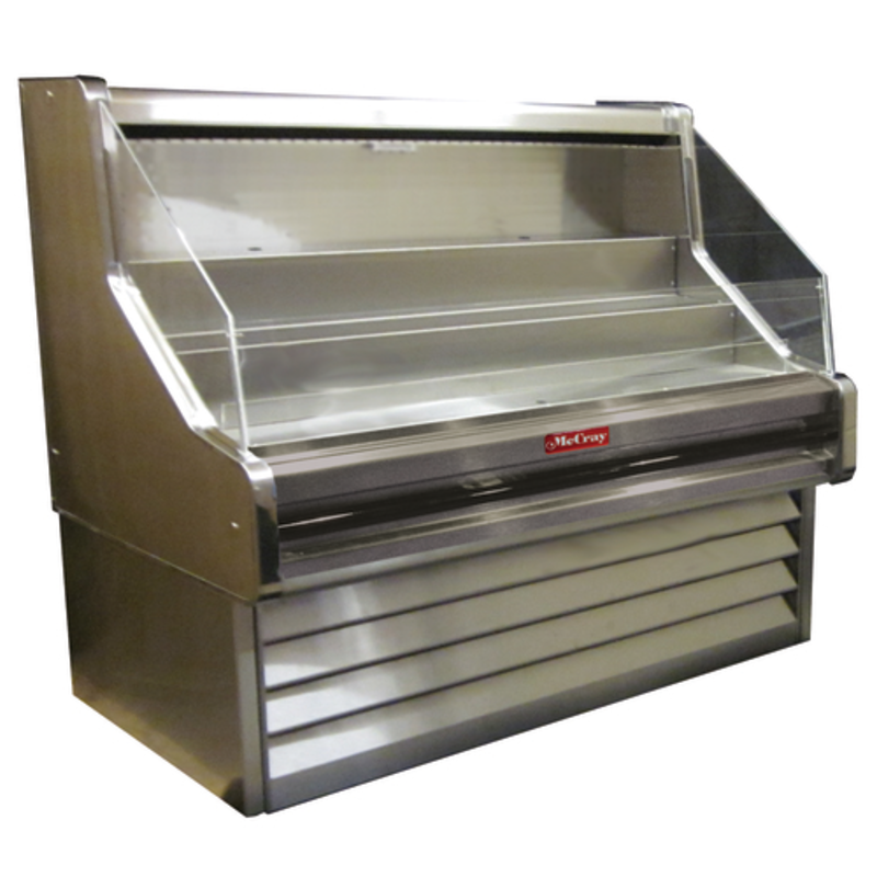 Howard-McCray SC-OS30E-5-S-LED Présentoir réfrigéré ouvert en acier inoxydable de 63 pouces