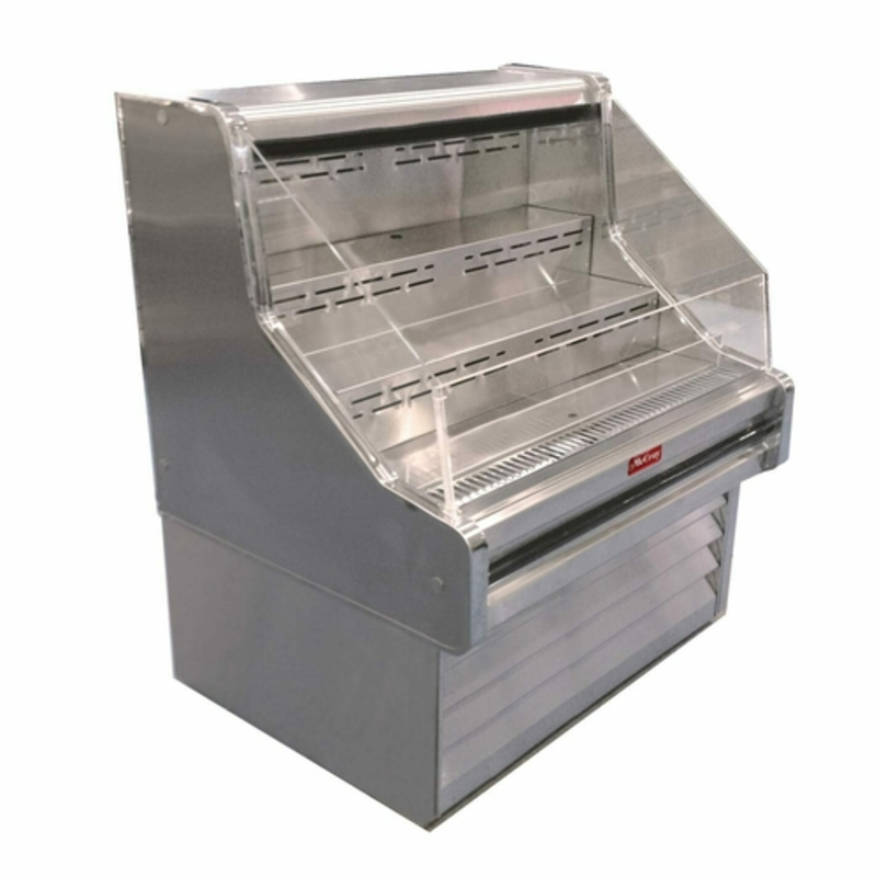 Howard-McCray SC-OS35E-3-B Vitrine de présentation ouverte noire Impulse de 39 po