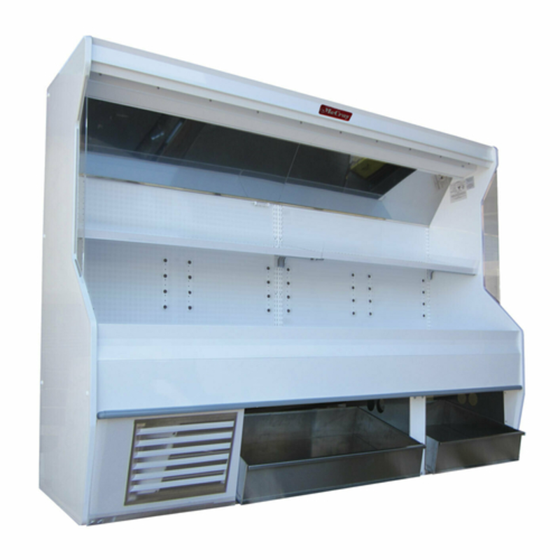 Howard-McCray SC-P32E-8S-BINS-LED Vitrine réfrigérée ouverte à fruits et légumes de 249 cm avec bacs secs inférieurs