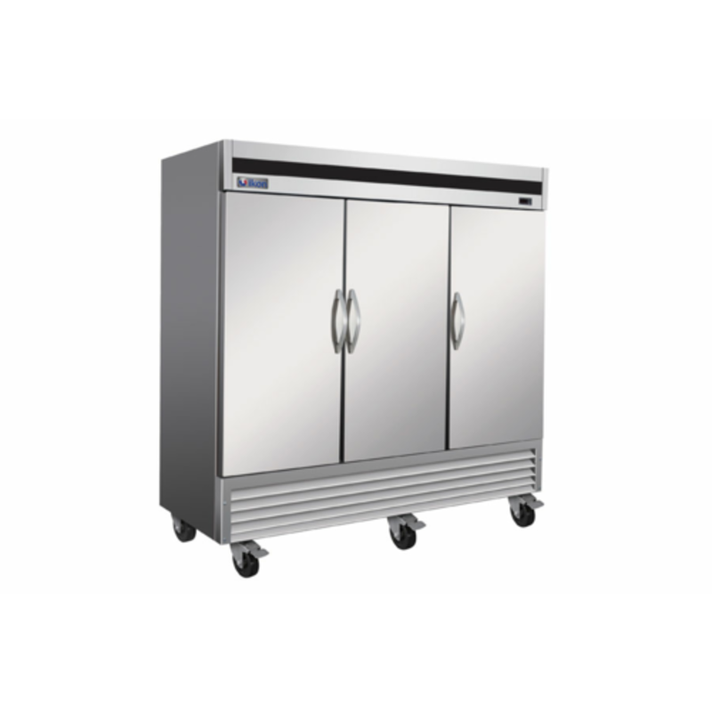 Réfrigérateur commercial compact à 3 portes pleines IKON IB81R, 81 pouces
