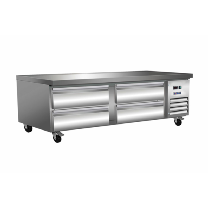 IKON ICBR-74 Base réfrigérée commerciale Chef de 74 pouces avec 4 tiroirs