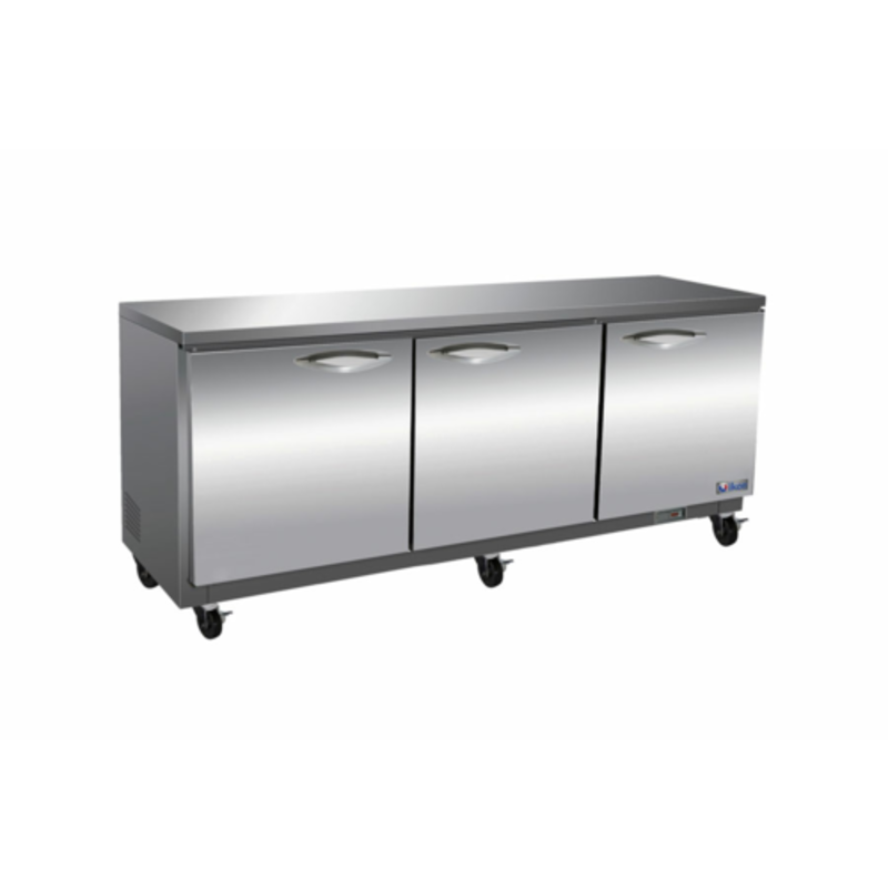Réfrigérateur de comptoir commercial 3 portes 72 pouces IKON IUC72R