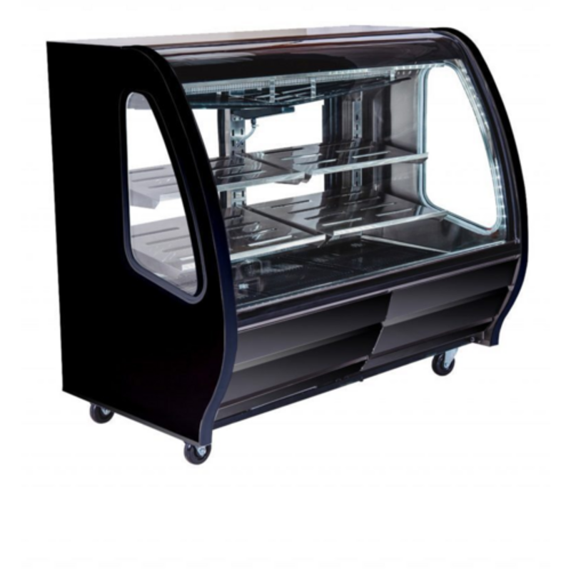 Imbera Pro-Kold DDC60B Vitrine réfrigérée de comptoir à vitre bombée 152 cm - Noire