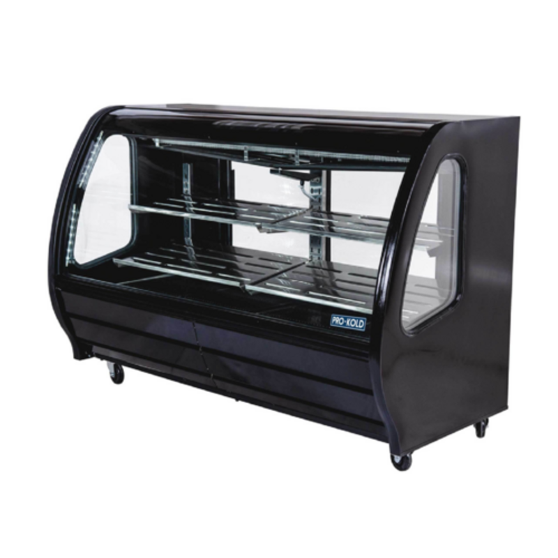 Vitrine réfrigérée de charcuterie Imbera PRO-KOLD 74,29 po à vitre bombée DDC80B PKD