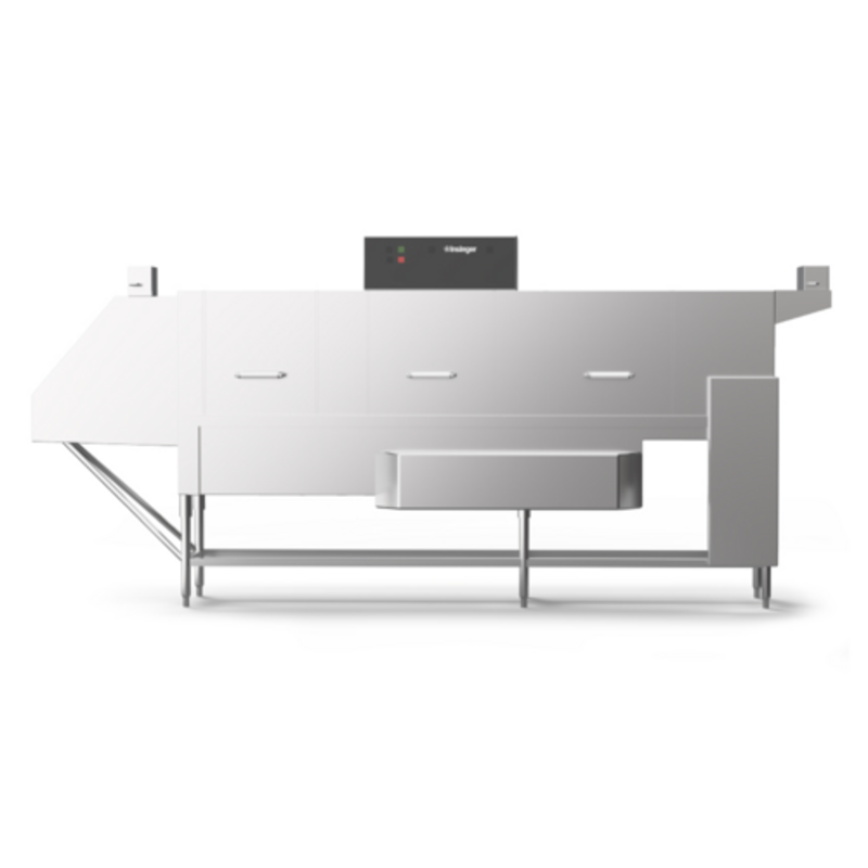 Lave-barquettes Insinger TRAC 878 à grand volume et triple cuve – 878 barquettes/heure
