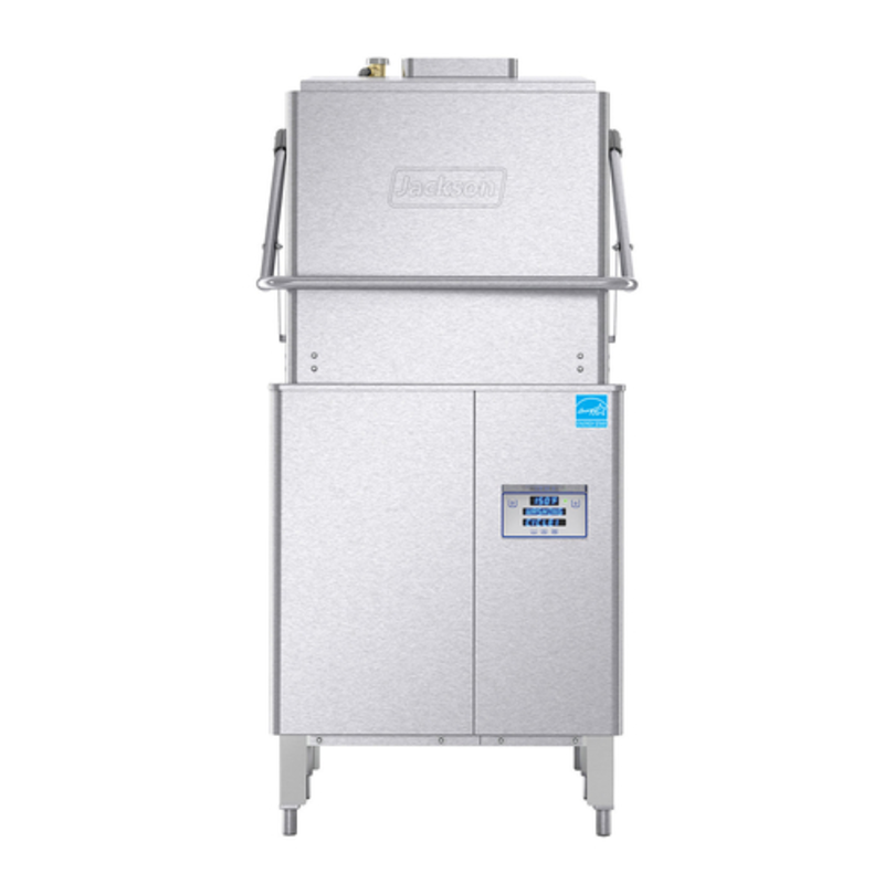Lave-vaisselle à capot à haute température et sans ventilation Jackson DynaStar VER - 40 casiers/heure
