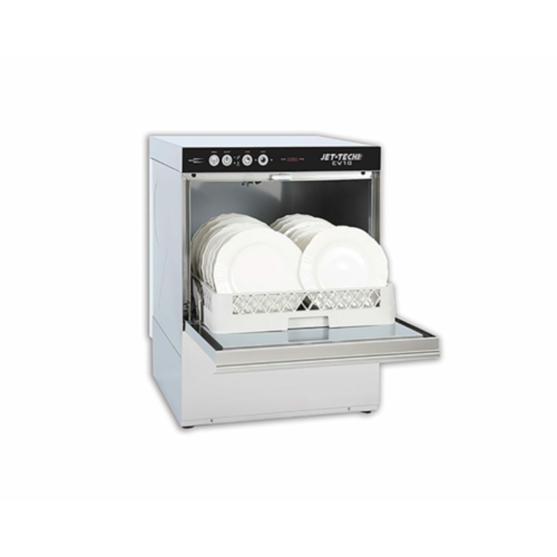 Lave-vaisselle à capot Jet-Tech EV18 haute température 50x50