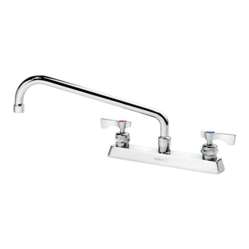 Krowne Royal Series 15-512L 8-Inch Deck Mount Faucet with 12-Inch Swing Spout