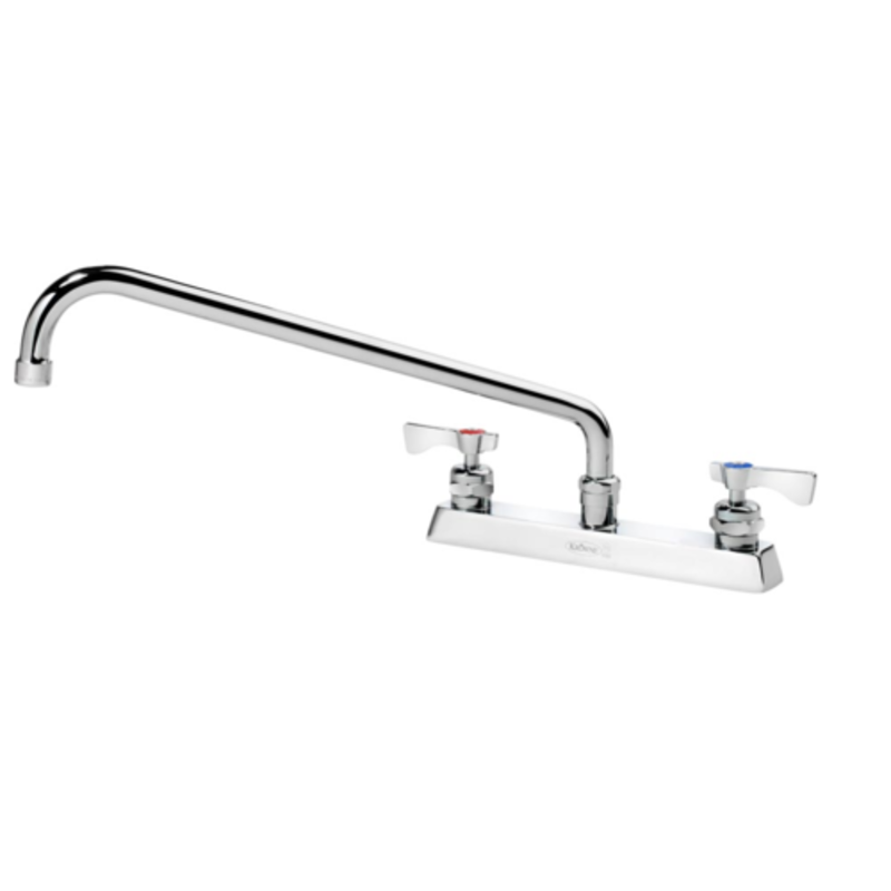Krowne 15-516L Royal Series 8-Inch Center Deck Mount Faucet with 16-Inch Swing Spout