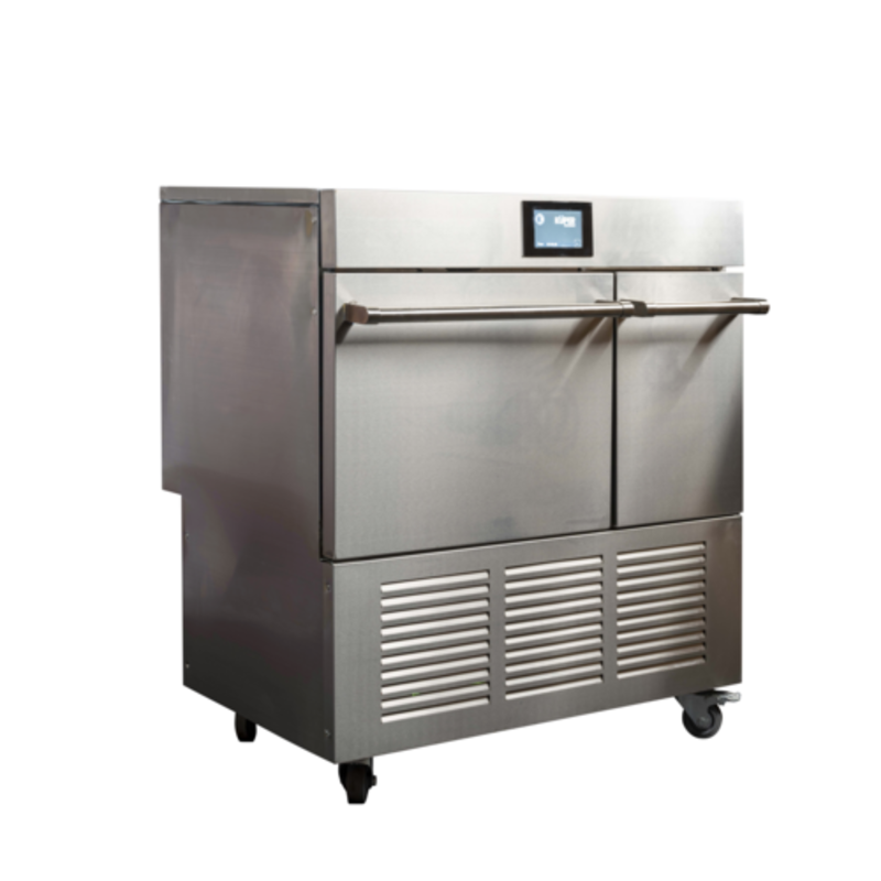 Machine à glaçons sphériques de comptoir Kuper KI-100SP63 de 91 cm à refroidissement par air