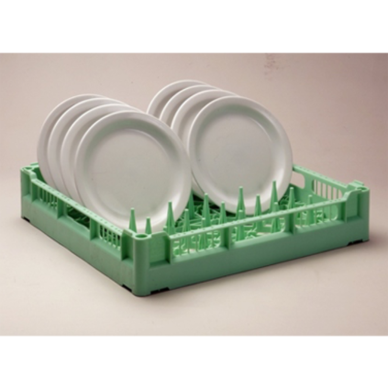 Panier de lave-vaisselle Lamber CC00024 vert en plastique à picots 19,75 x 19,75