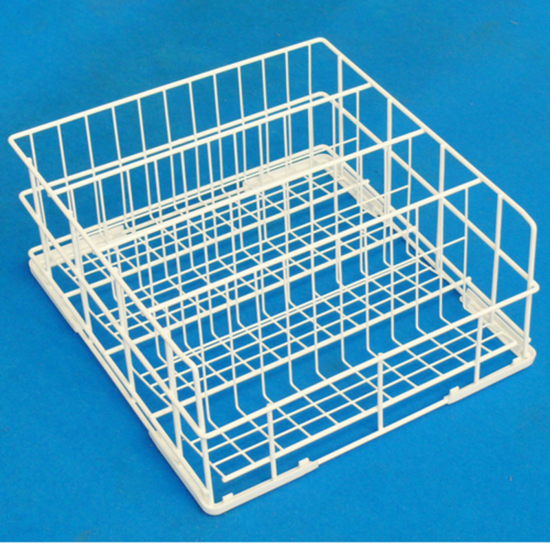 Lave-verre incliné à panier carré (40x40 cm) en acier inoxydable revêtu Lamber CC00075
